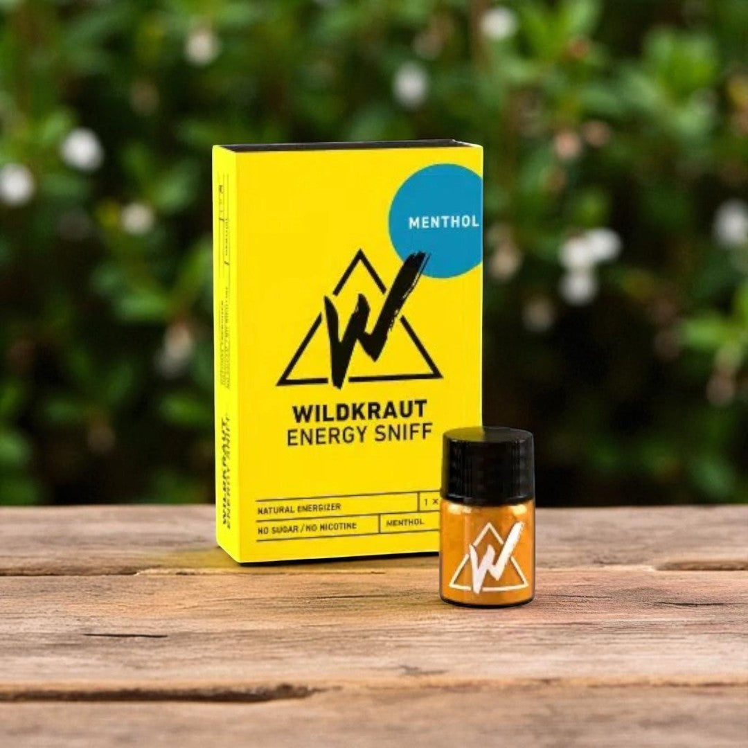 Wildkraut Energy Sniff – Menthol - Schnupf dich wach -  Alpenkräuter und natürliches Koffein als ultimative Wachrüttler -  from DieBallerei