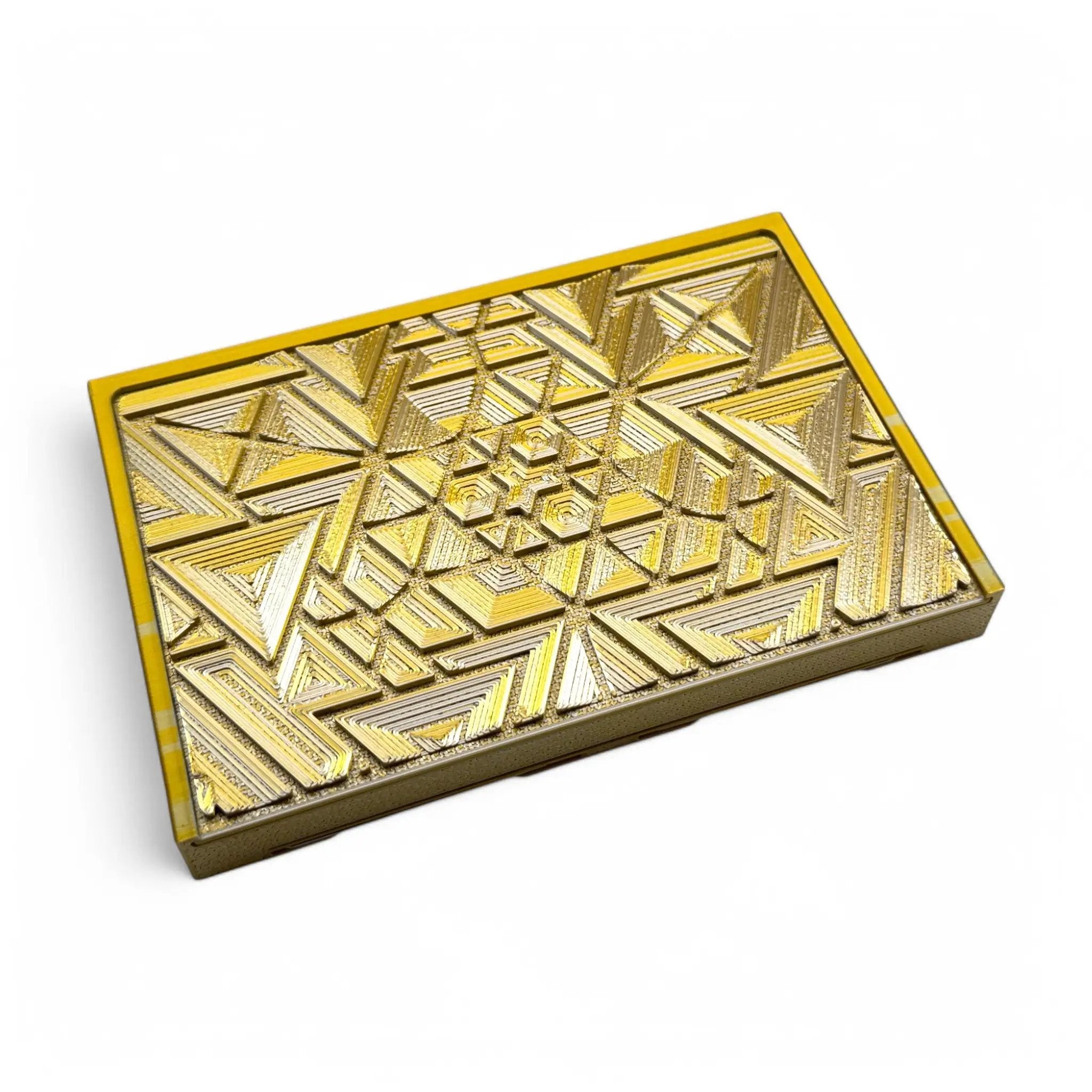 Baller-Box XL Brainbug inkl. integriertem Spiegel, 2x Röhrchen und Hack-Karten Gold / Silber -  from DieBallerei