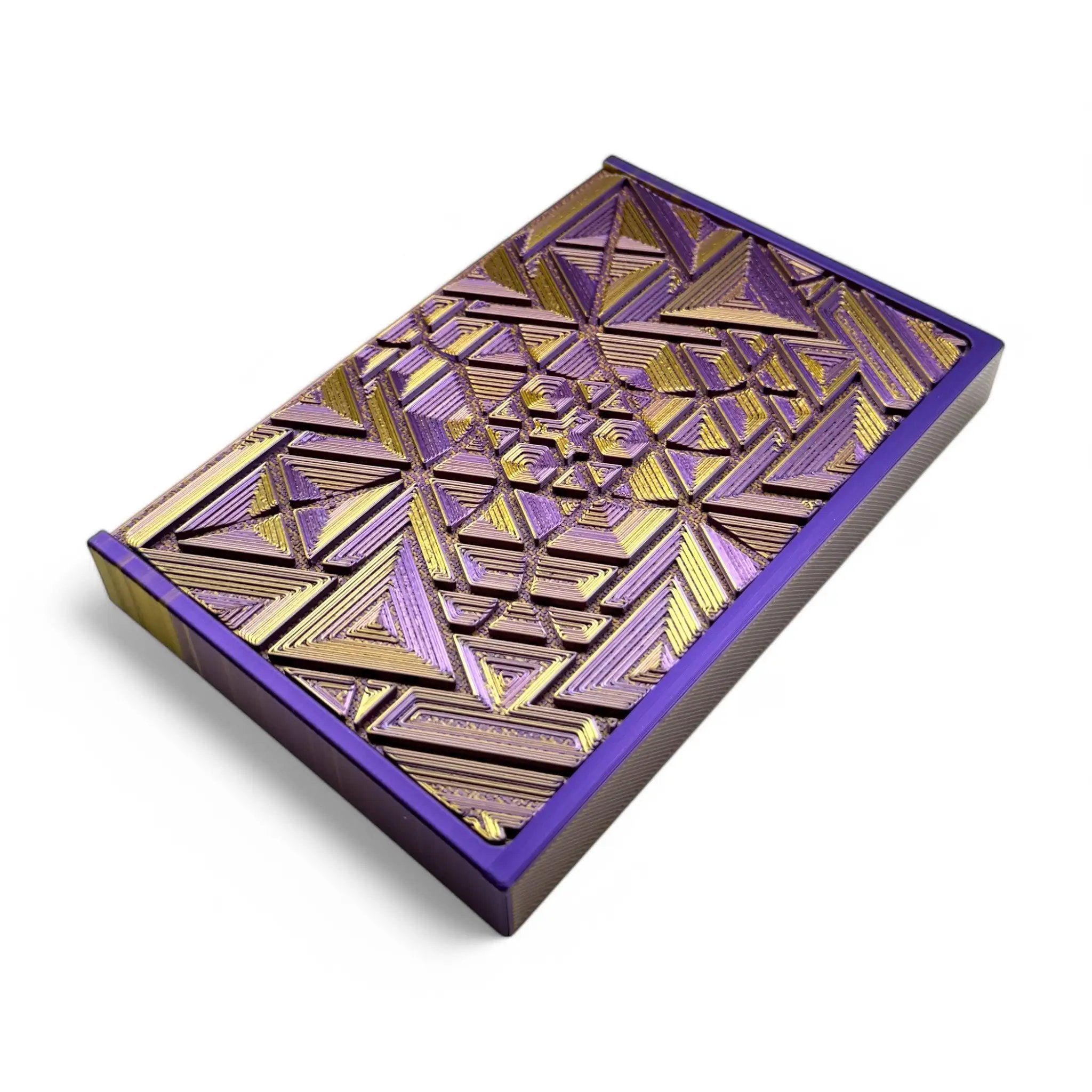 Baller-Box XL Brainbug inkl. integriertem Spiegel, 2x Röhrchen und Hack-Karten Lila / Gold -  from DieBallerei