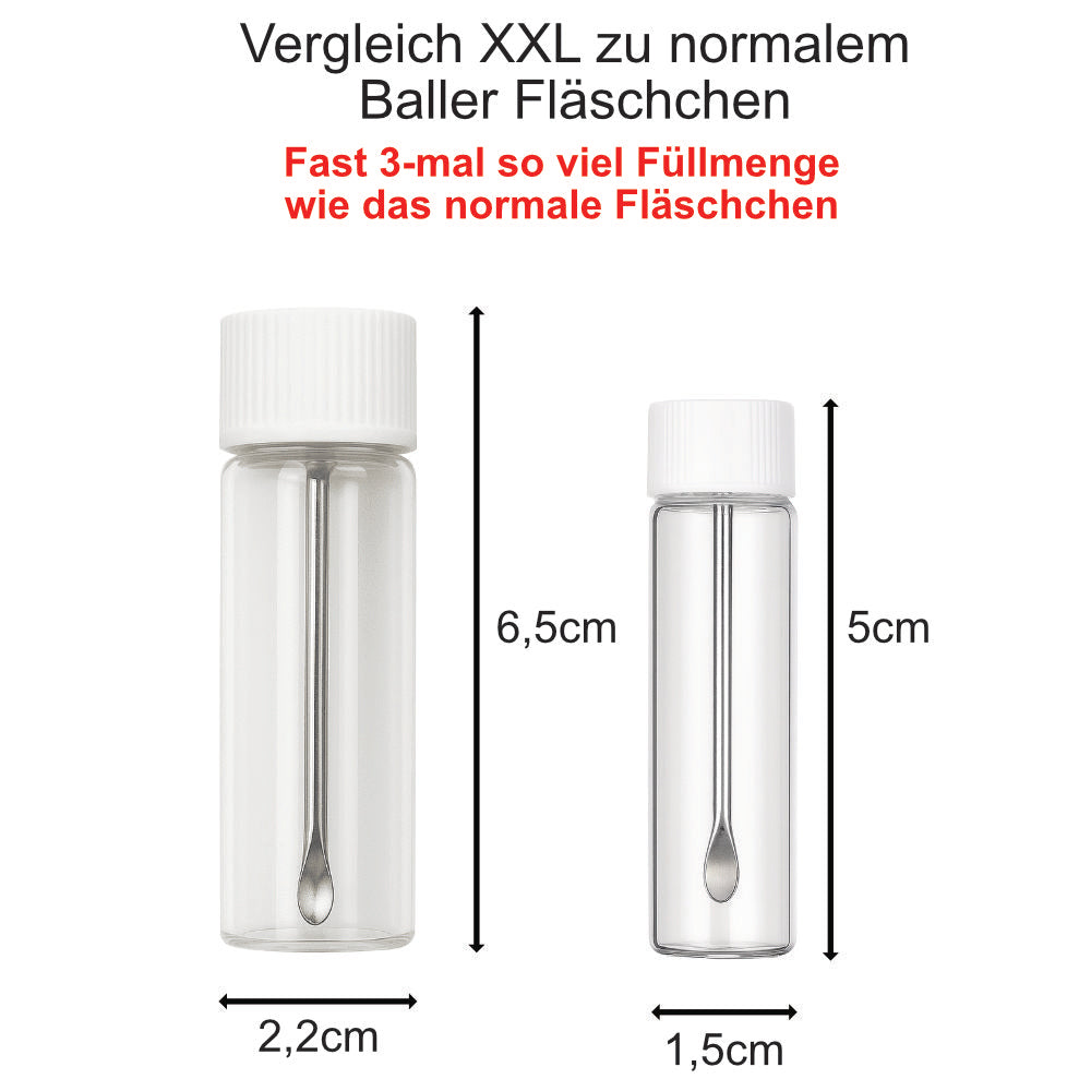 XXL Baller-Fläschchen mit Löffel – Praktisch & stilvoll