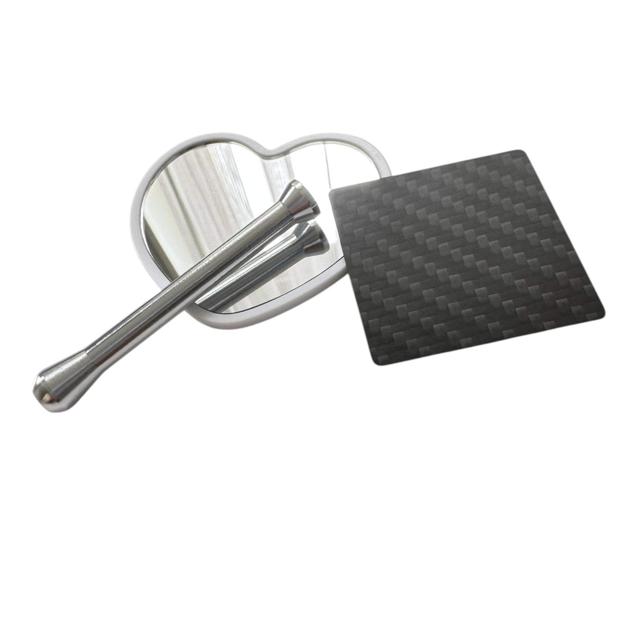 YOU & ME – Spiegelset mit Carbonkarte & Röhrchen - ideal für unterwegs - from DieBallerei