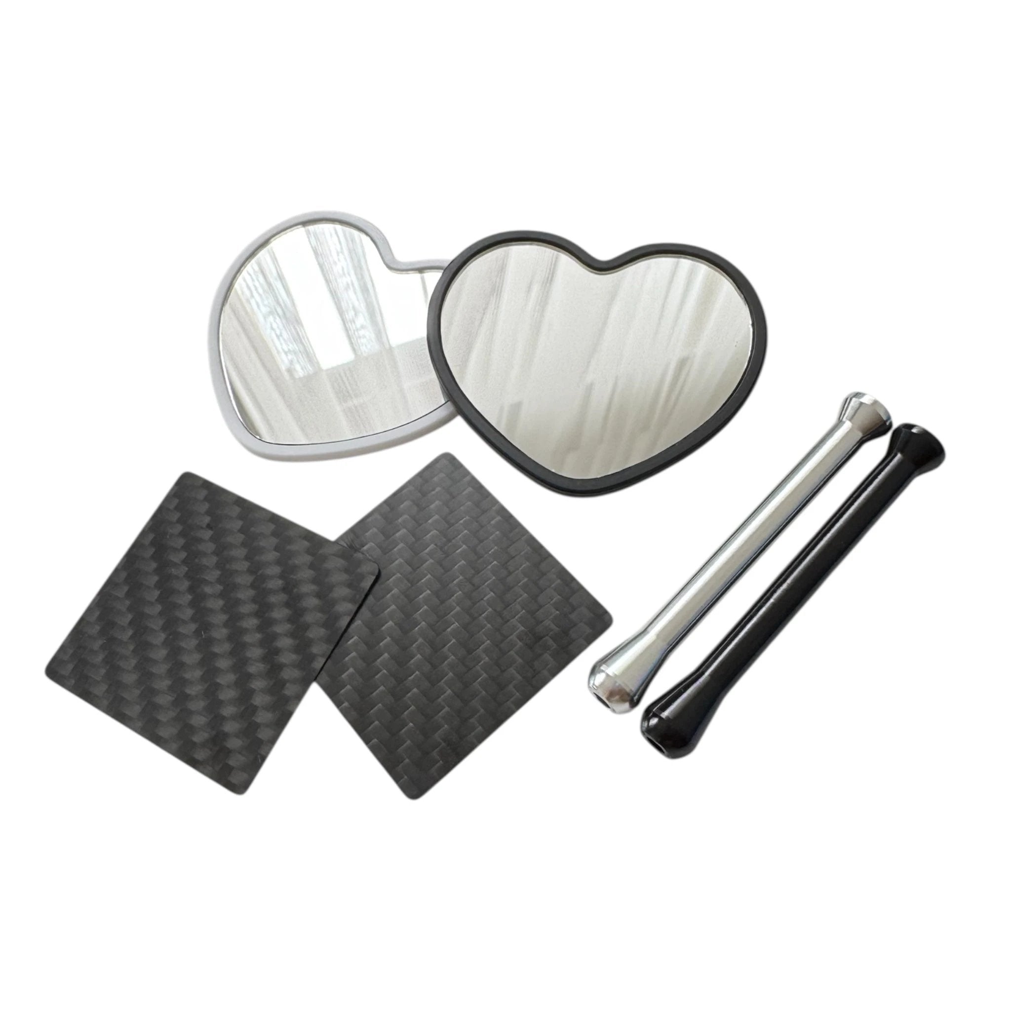 YOU & ME – Spiegelset mit Carbonkarte & Röhrchen - ideal für unterwegs -  from DieBallerei