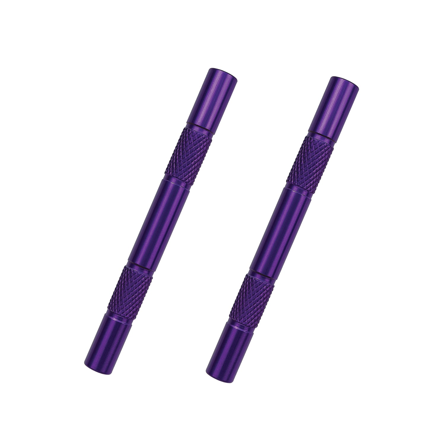 Zieh-Röhrchen Set aus hochwertigem Aluminium – 80mm in Lila