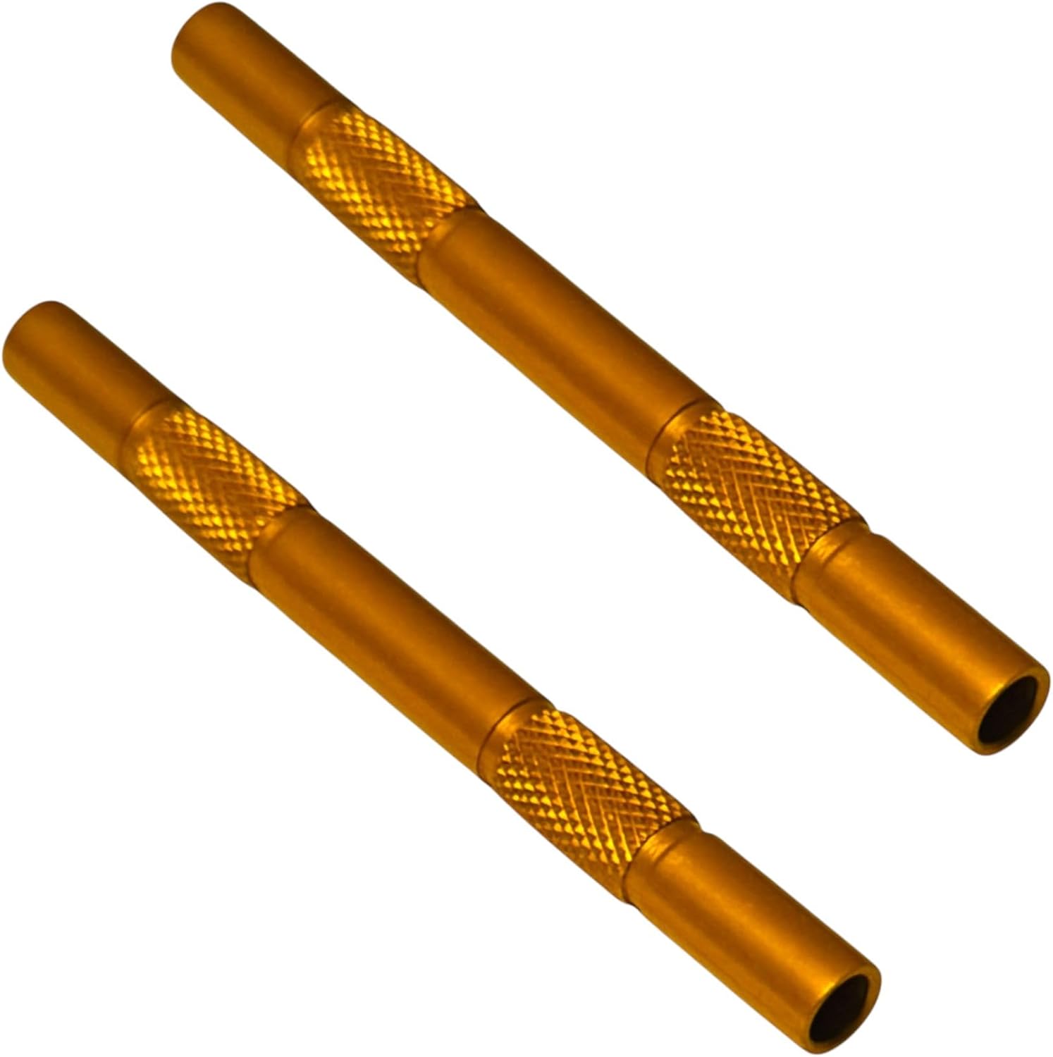 Zieh-Röhrchen Set aus hochwertigem Aluminium in Gold – 80mm