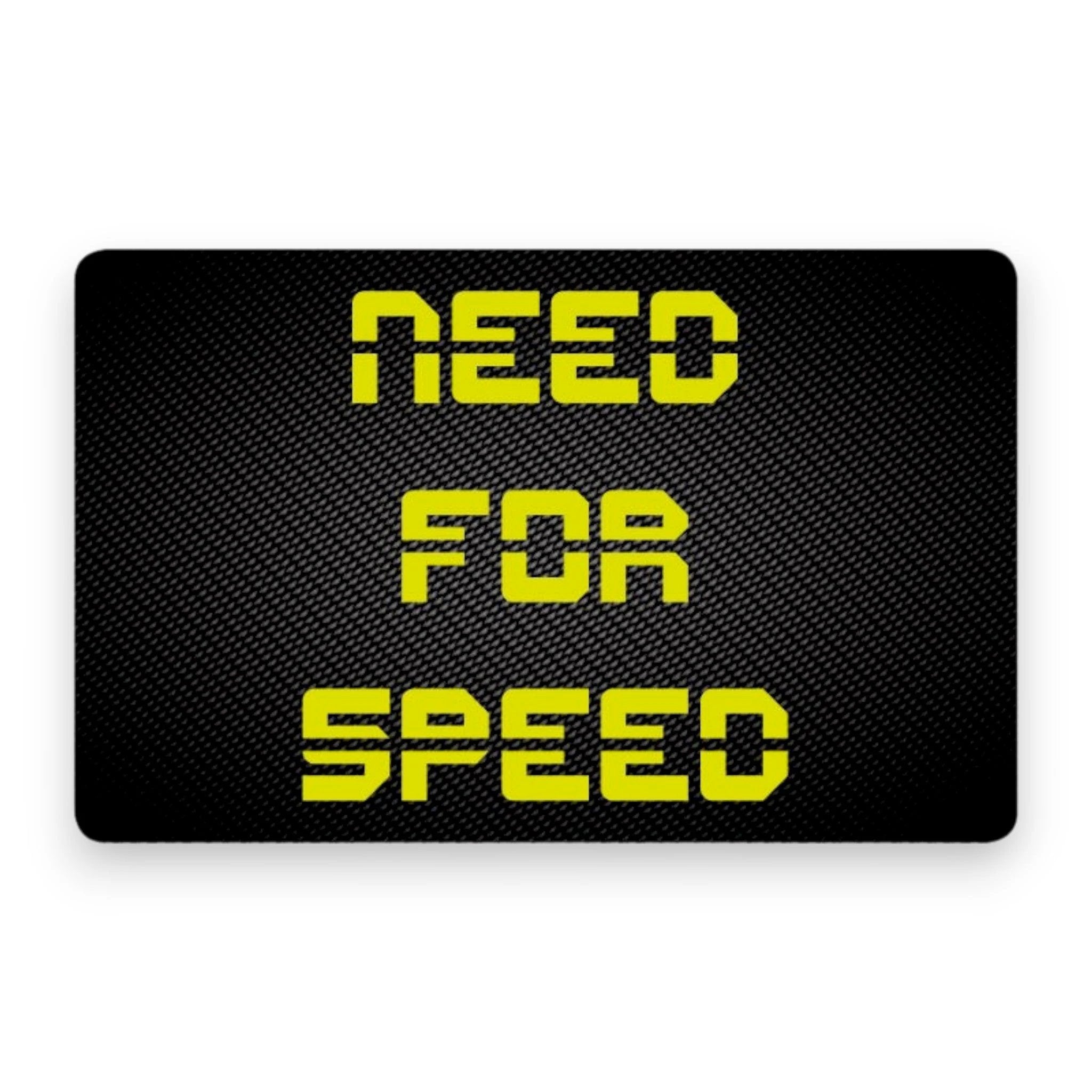 Zieh und Hack Karte im Carbon Look "Need for Speed" - Stylisch und Praktisch -  from DieBallerei