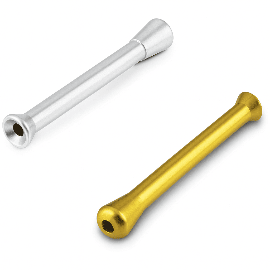 Ziehröhrchen Set in Silber und Gold - robuste Alu-Ausführung