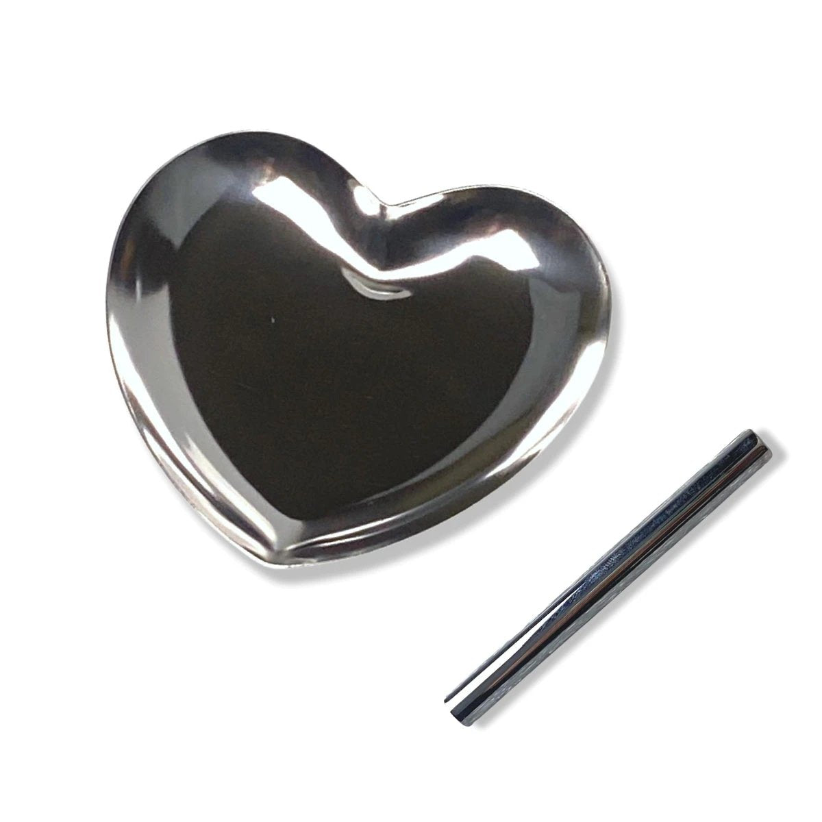 Set Silberne Herz-Ziehunterlage aus Metall – Edles Design & Praktische Größe -  from DieBallerei