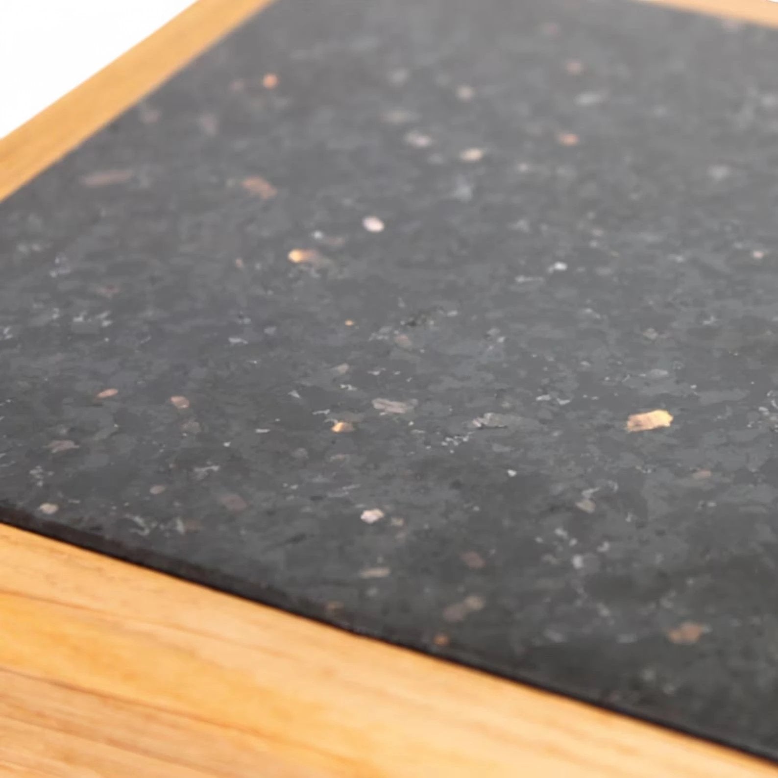 Kokaninchen Granit Untersetzer "GoldenGalaxy" hochwertige Aufbewahrungsschublade, Tassenuntersetzer, hochwertige Granitplatte -  from DieBallerei