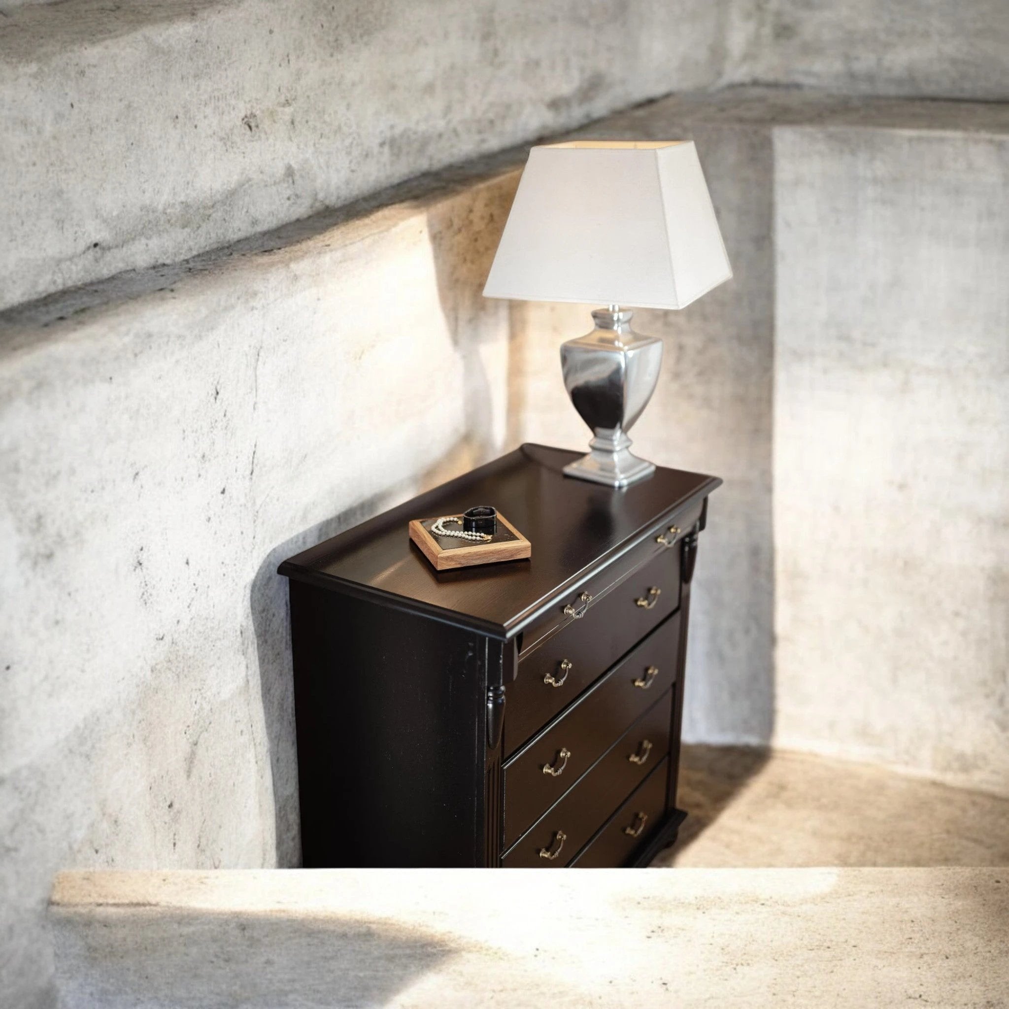 Kokaninchen Granit Untersetzer "GoldenGalaxy" hochwertige Aufbewahrungsschublade, Tassenuntersetzer, hochwertige Granitplatte -  from DieBallerei