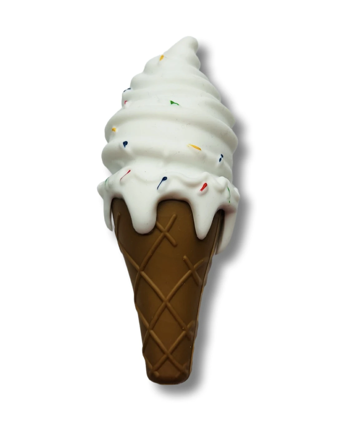 Silikon Pfeife „Ice Cream“ – Stylisches Rauchzubehör in Waffel-Optik -  from DieBallerei