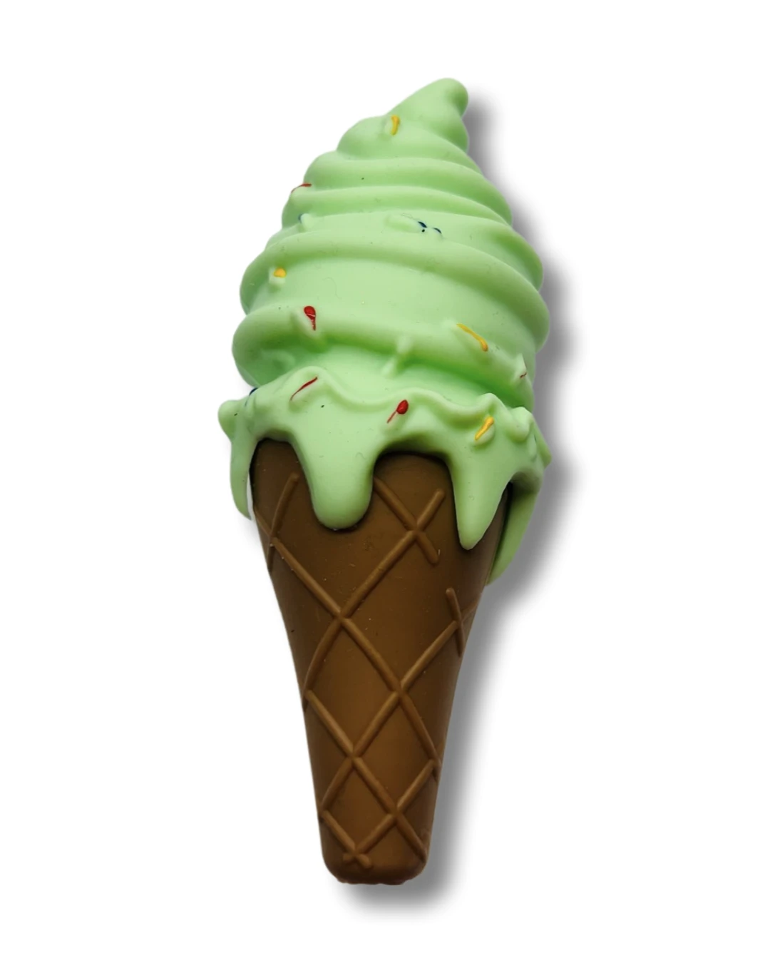 Silikon Pfeife „Ice Cream“ – Stylisches Rauchzubehör in Waffel-Optik -  from DieBallerei