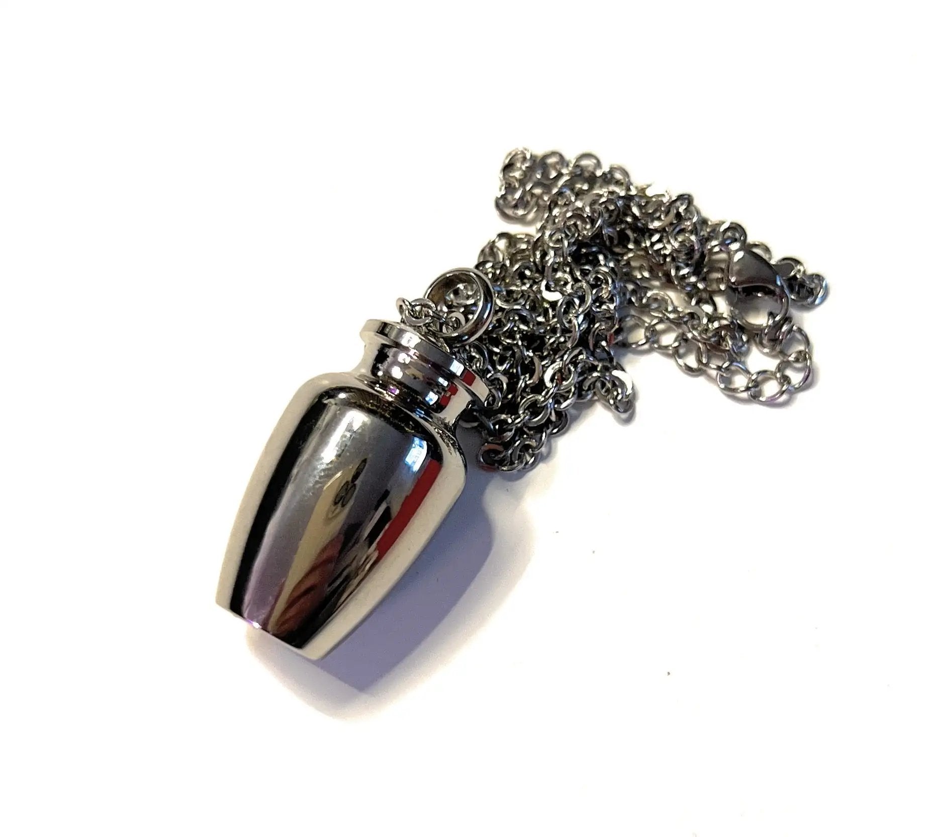 Edle Halskette mit befüllbarer Kapsel – Silber -  from DieBallerei