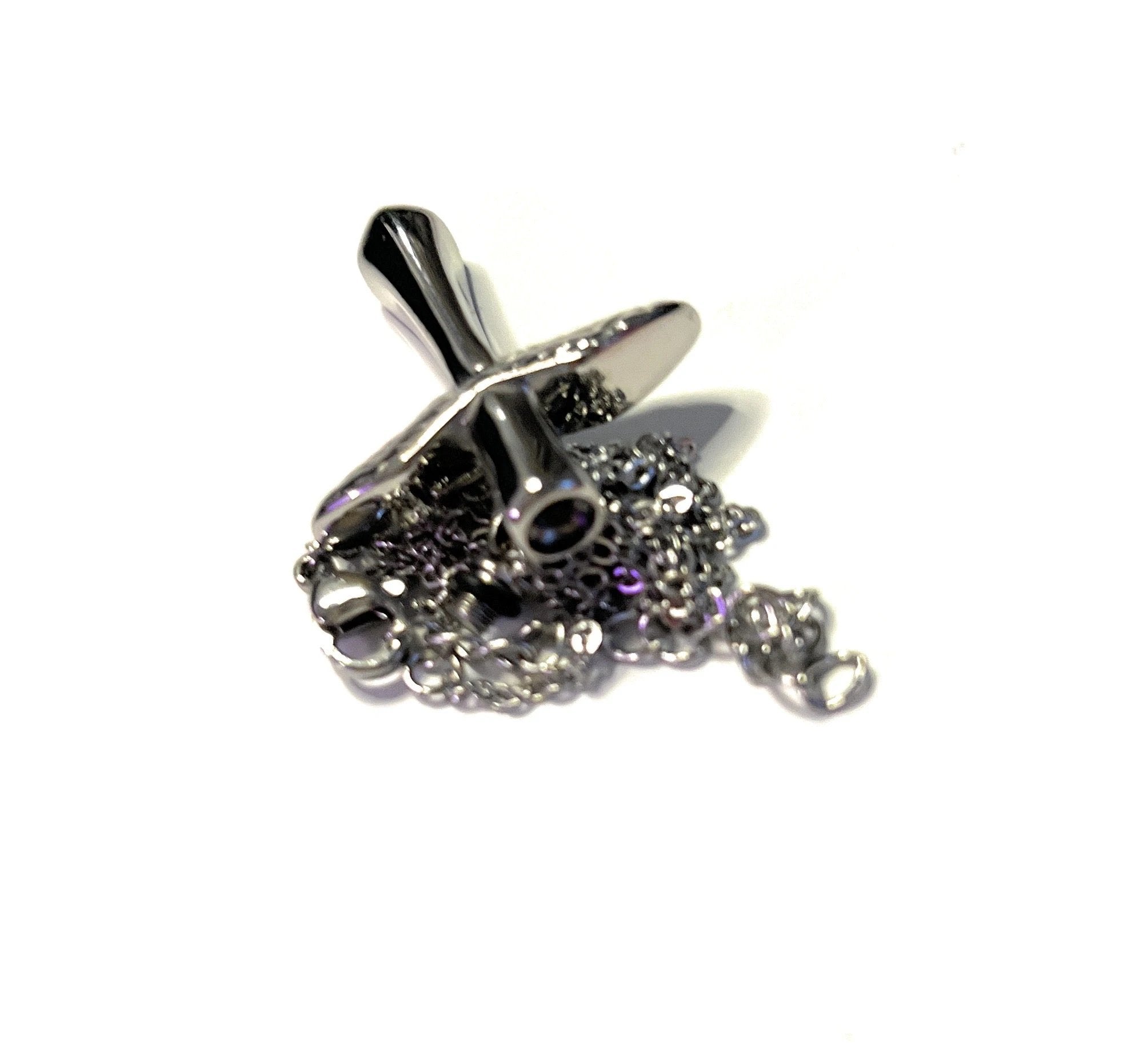 Edle Kreuzkette mit Flügeln & befüllbarem Anhänger – Silber -  from DieBallerei