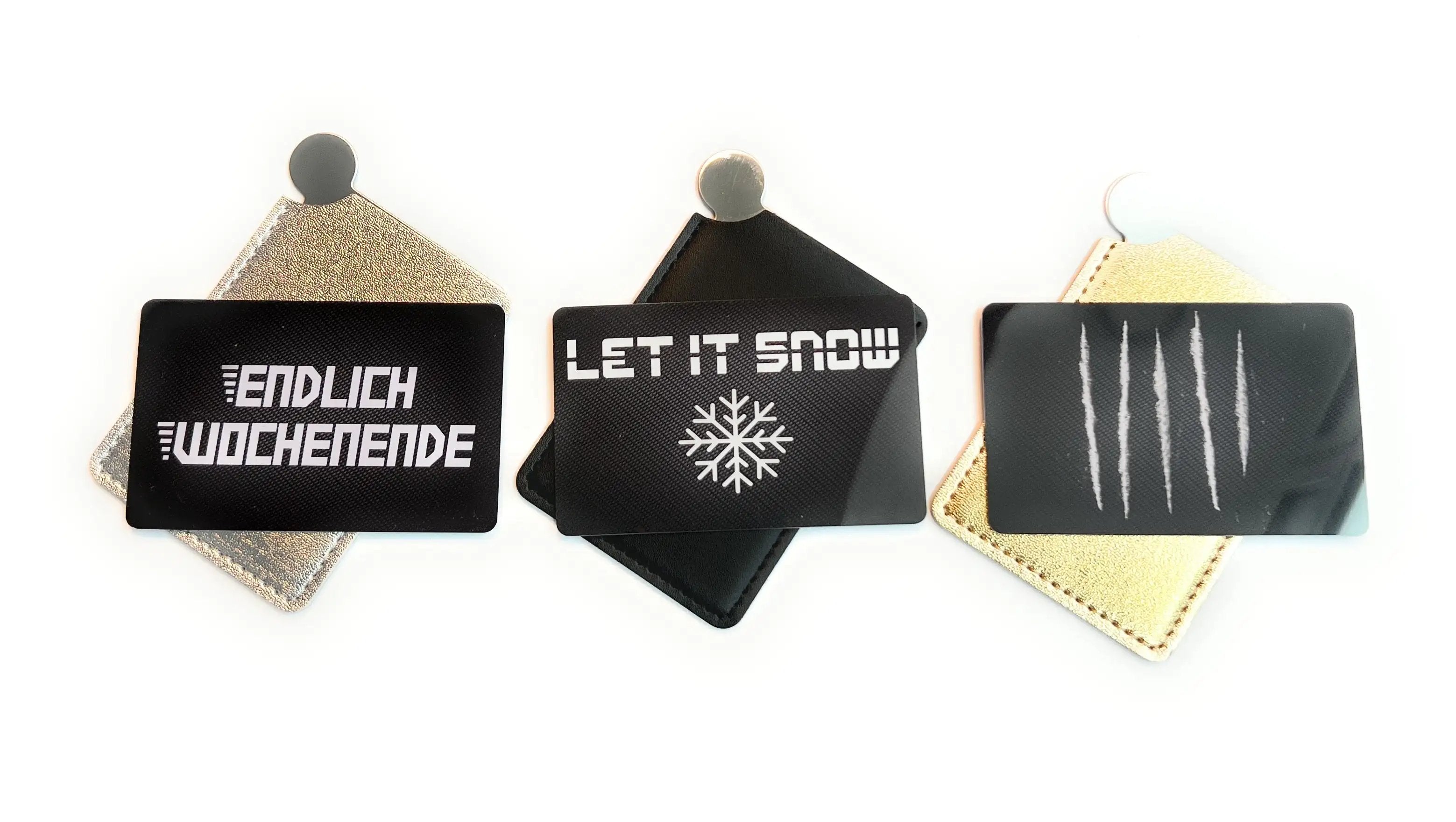 Mini Spiegel To-Go mit Schutzhülle & Zieh- und Hackkarte – Perfekt für unterwegs! -  from DieBallerei