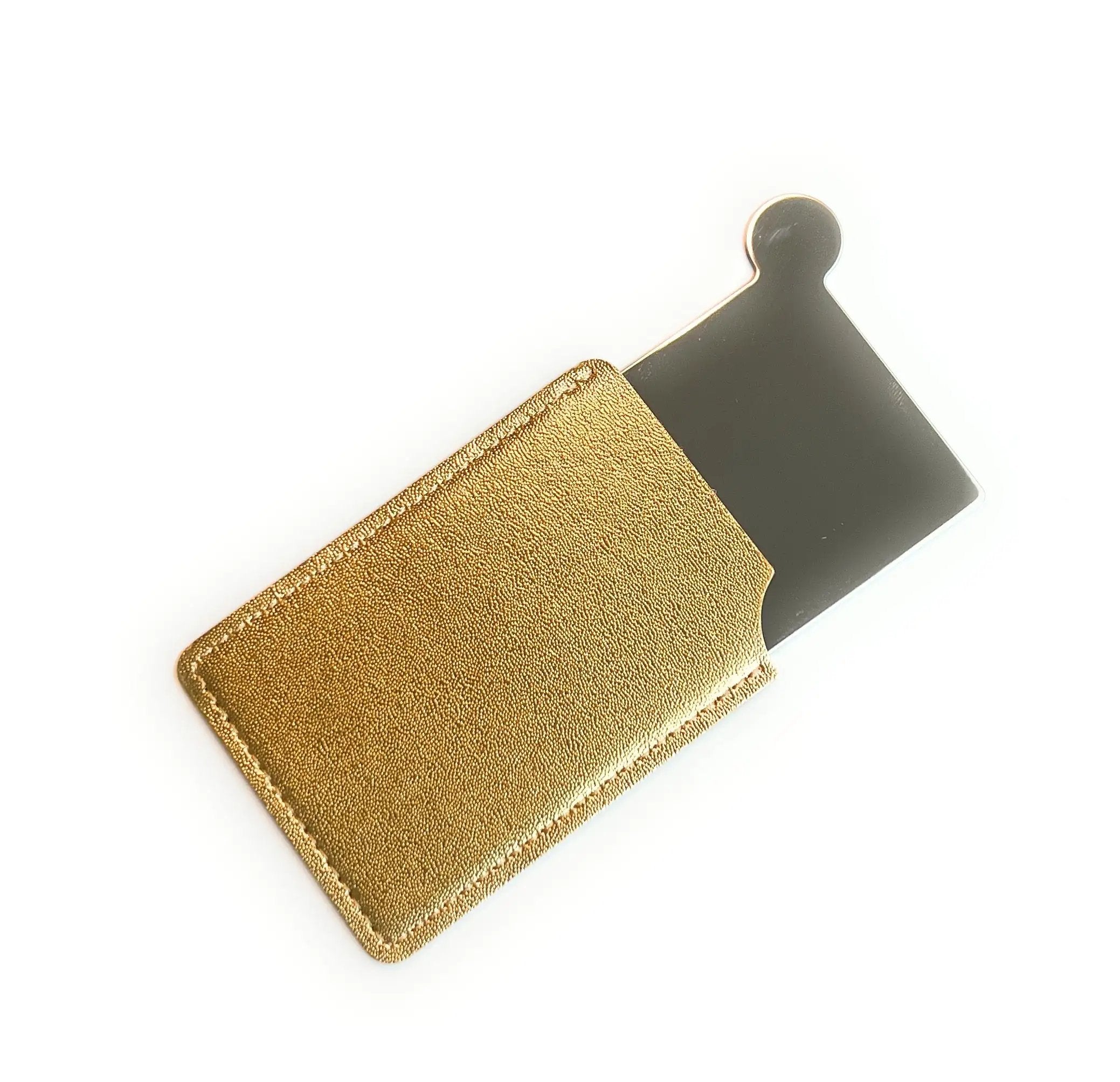 Mini Spiegel To-Go mit Schutzhülle & Zieh- und Hackkarte – Perfekt für unterwegs! -  from DieBallerei