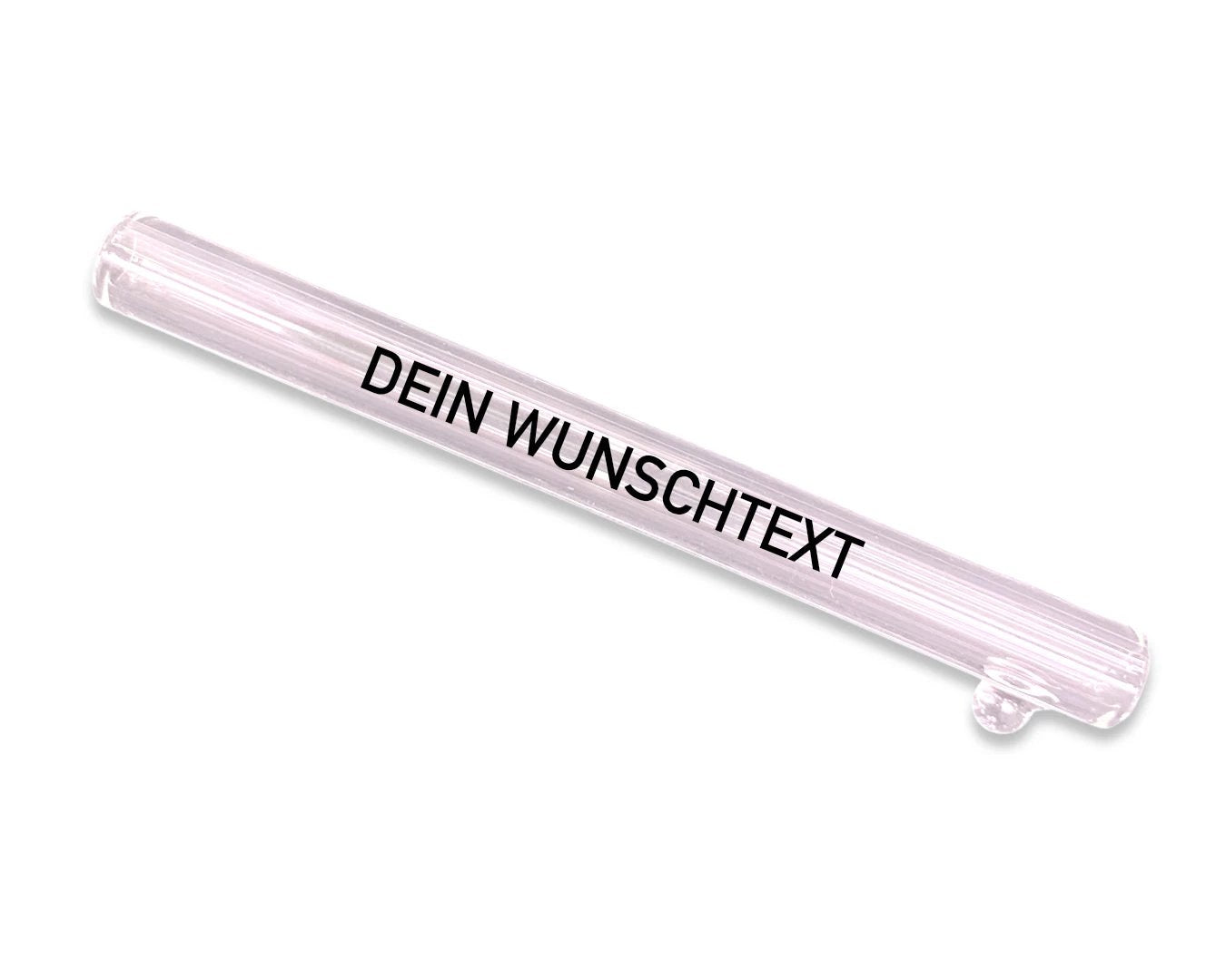 Individuelles SchneeRöhrchen mit Wunschgravur aus Glas -  from DieBallerei