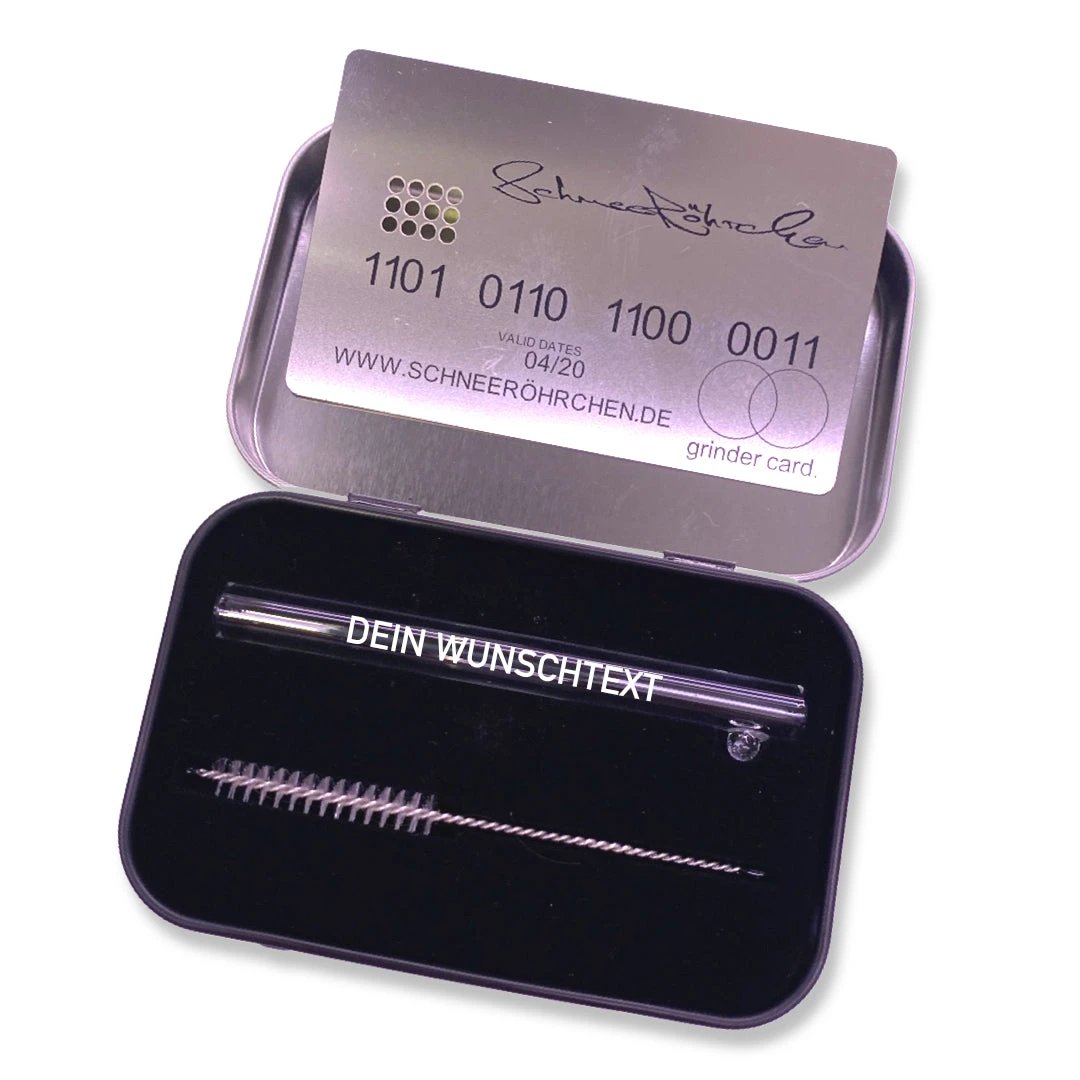 Personalisiertes Schneeröhrchen aus Glas in exklusiver Box– Einzigartig, hochwertig & stilvoll -  from DieBallerei