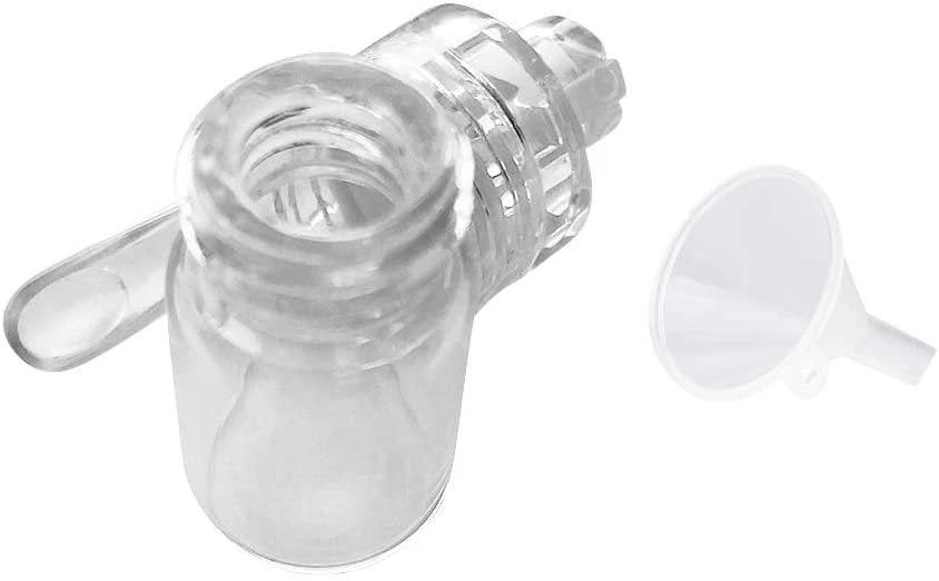 Spender mit ausklappbarem Löffel – klar/transparent inkl. Trichter -  from DieBallerei