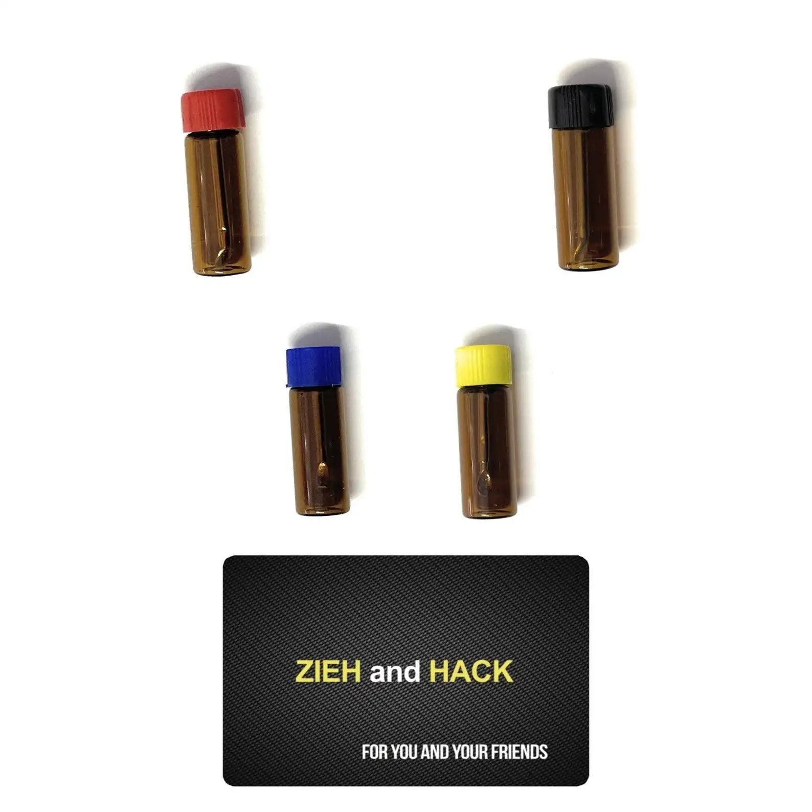 Set – 4 Baller-Fläschchen mit Teleskoplöffel & Zieh-und-Hack-Karte -  from DieBallerei