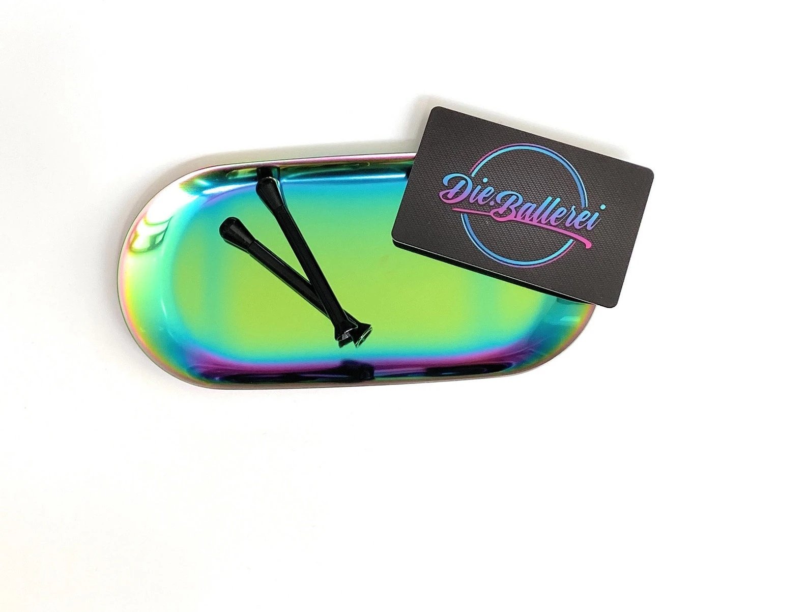 Set "Regenbogen" – Stilvolles Zubehör mit hochwertiger Metall-Unterlage -  from DieBallerei