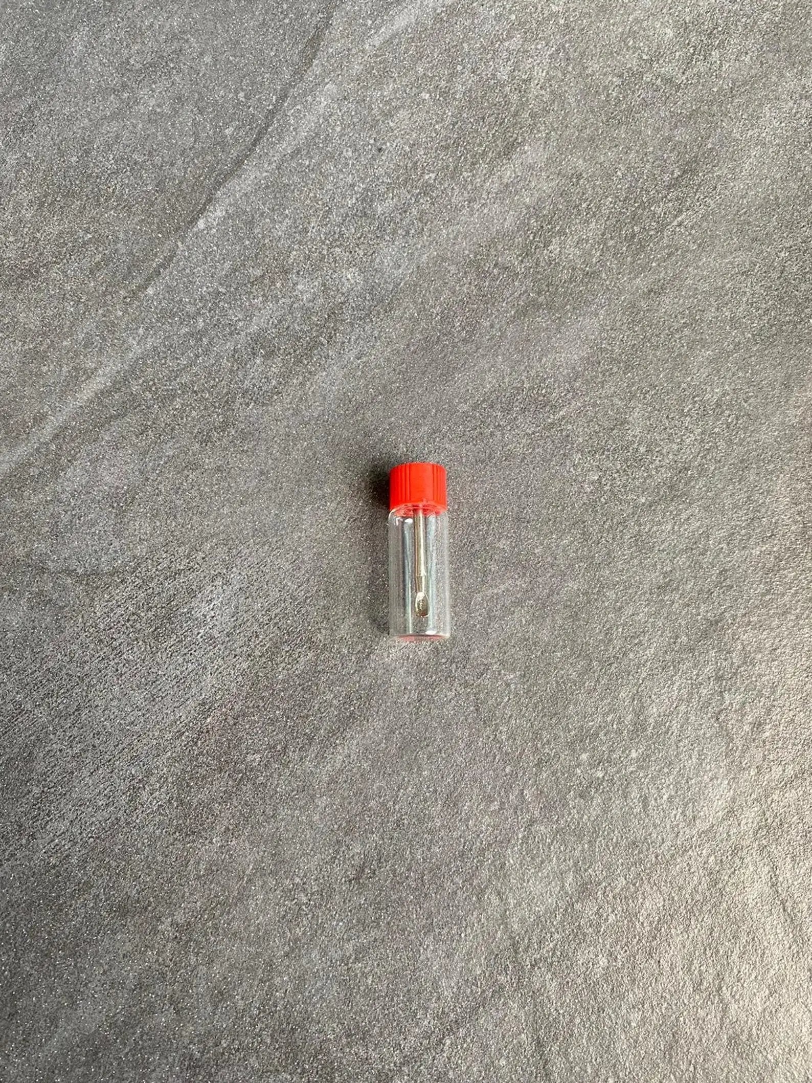 Baller-Fläschchen mit Teleskoplöffel – Klar mit rotem Deckel -  from DieBallerei