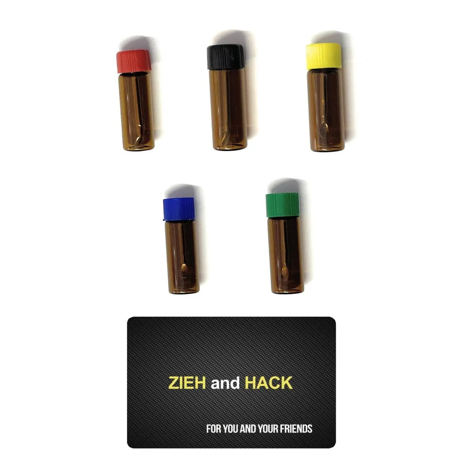 SET – 5 Baller-Fläschchen mit Teleskoplöffel & Zieh-und-Hack-Karte -  from DieBallerei