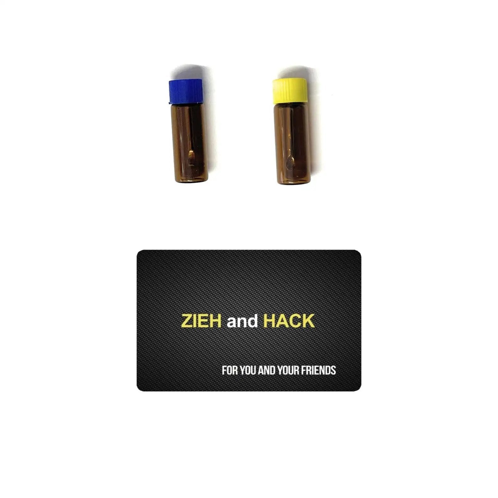 Set – 2 Baller-Fläschchen mit Teleskoplöffel & Zieh-und-Hack-Karte -  from DieBallerei