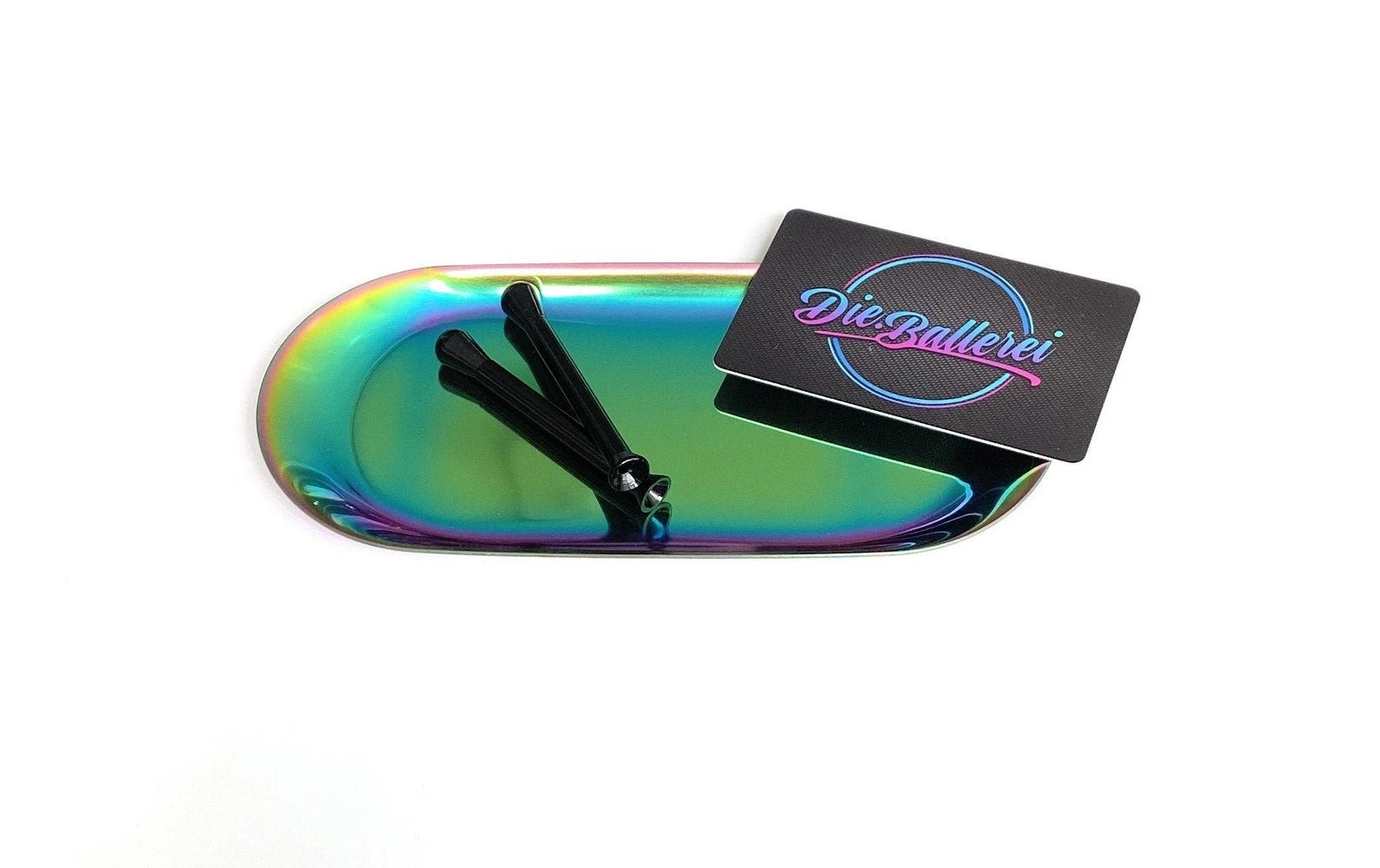Set "Regenbogen" – Stilvolles Zubehör mit hochwertiger Metall-Unterlage -  from DieBallerei