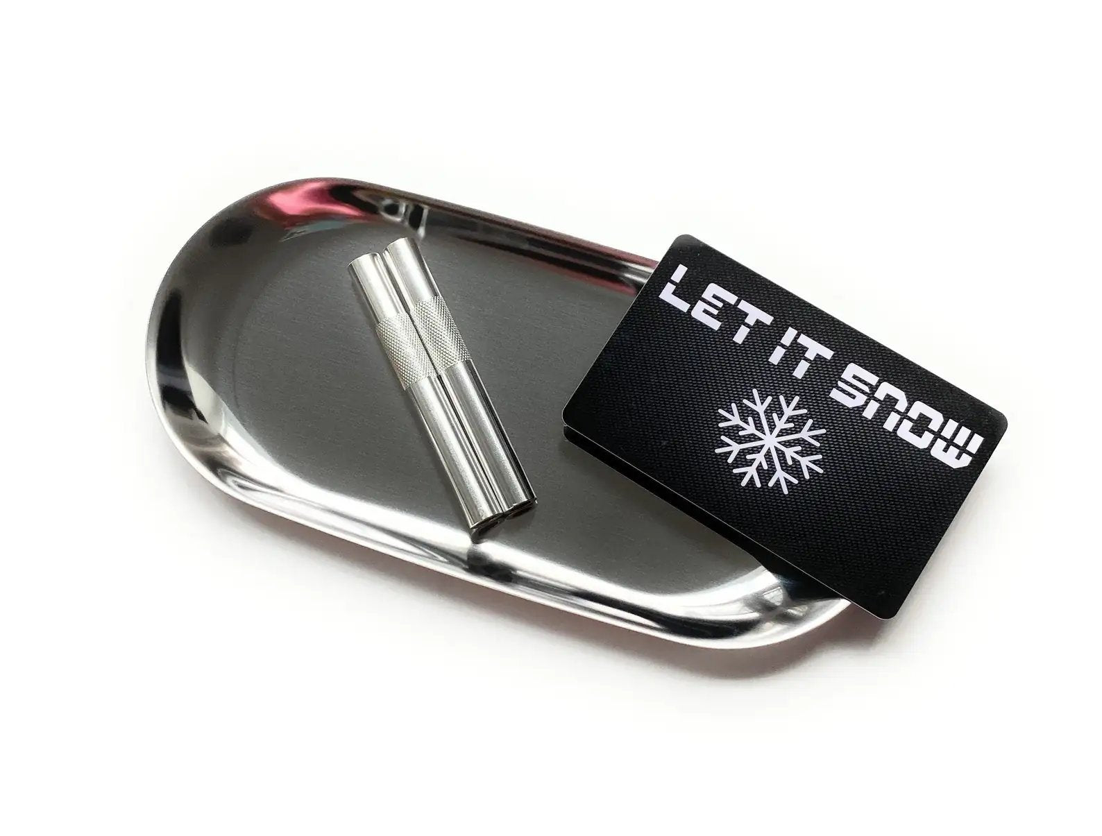 Set 'Silver' – 2x Ziehröhrchen, Hack-Karte & Metall-Unterlage mit Rand -  from DieBallerei