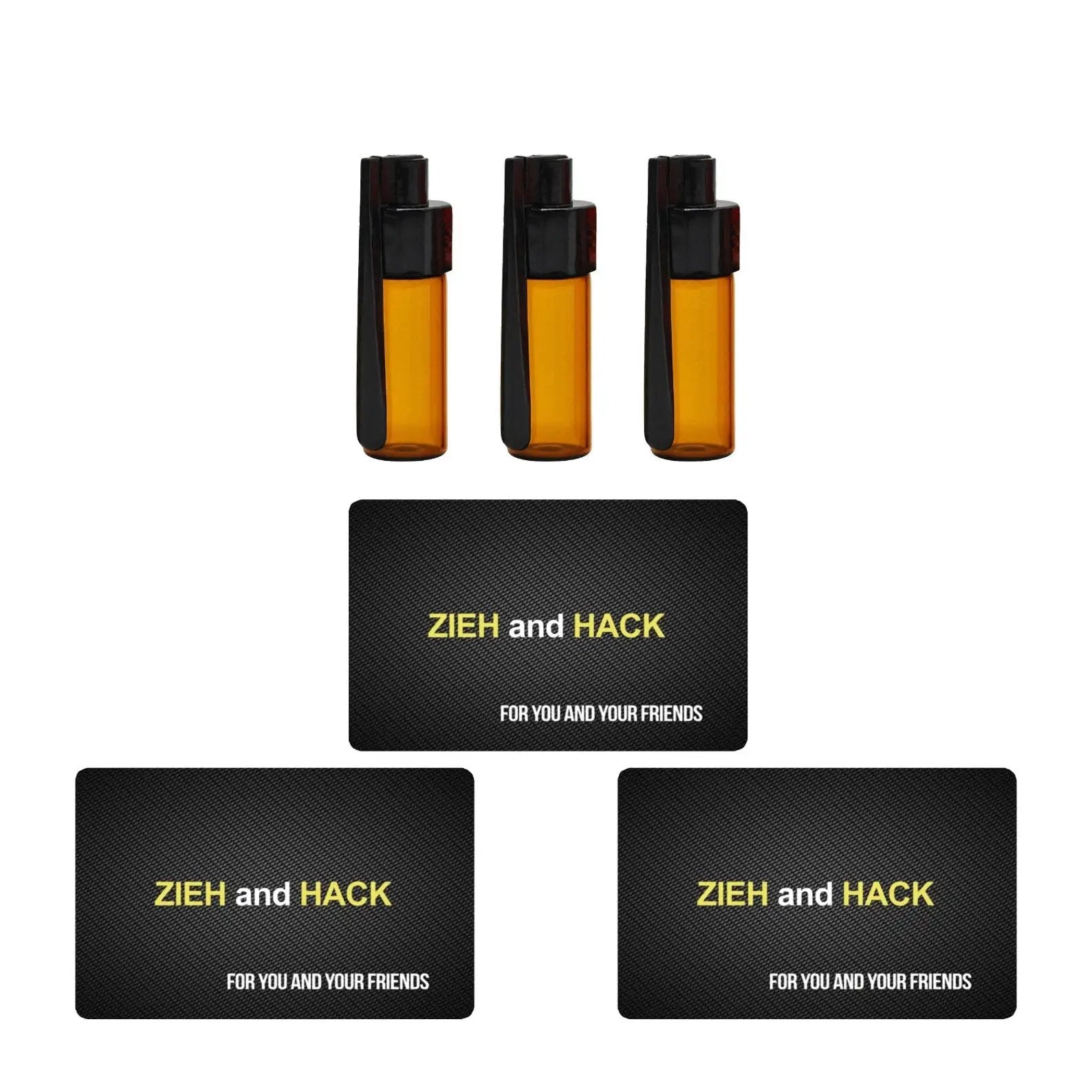 Set – 3 Große Spender (43mm) mit Löffel & 3 Hack-Karten -  from DieBallerei