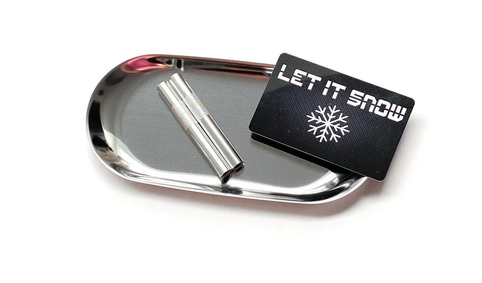 Set 'Silver' – 2x Ziehröhrchen, Hack-Karte & Metall-Unterlage mit Rand -  from DieBallerei