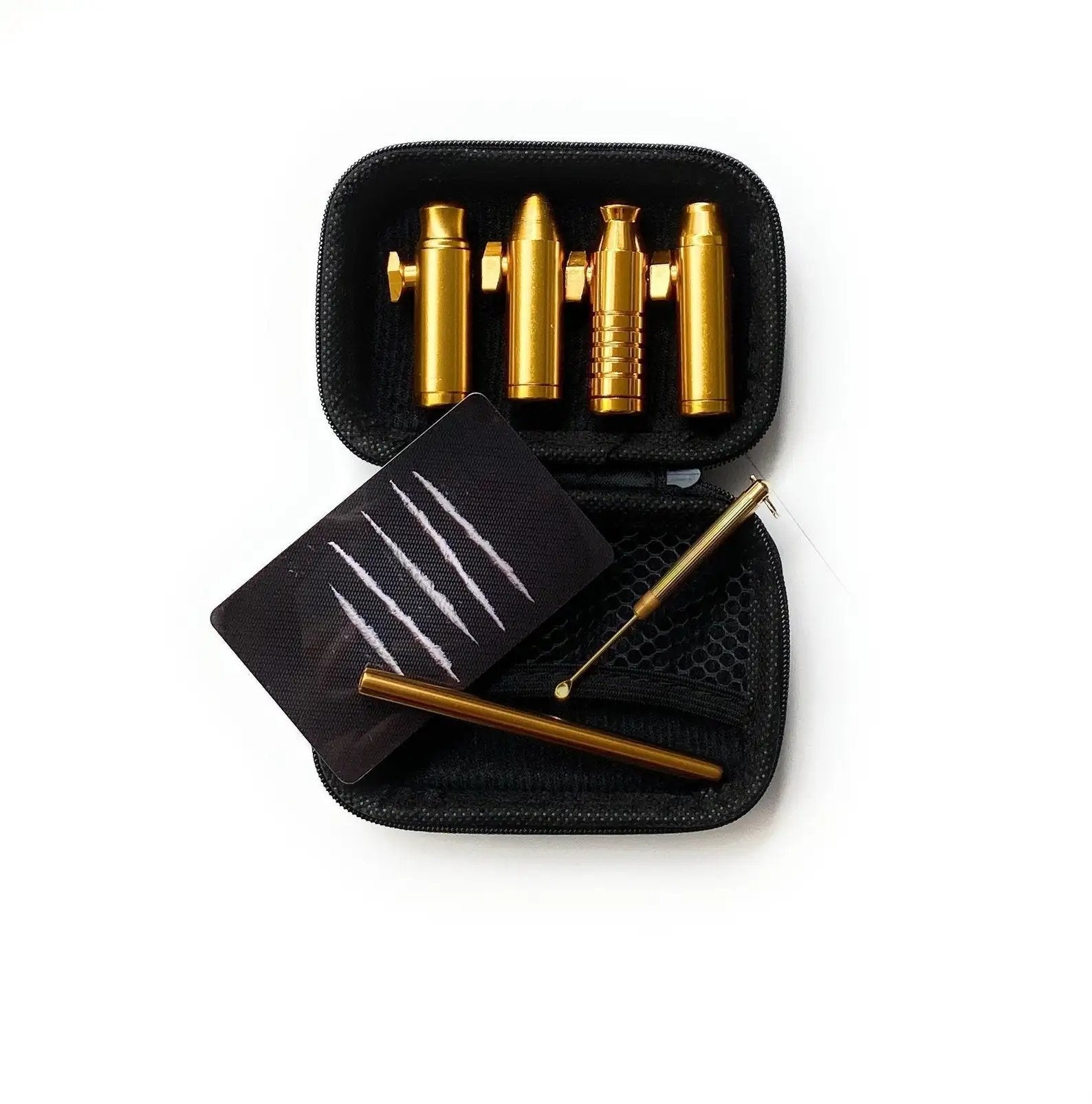 Set 'Golden 2' – Elegantes Zubehör mit 4 Dosierern, Gold-Ziehröhrchen & Soft Case -  from DieBallerei