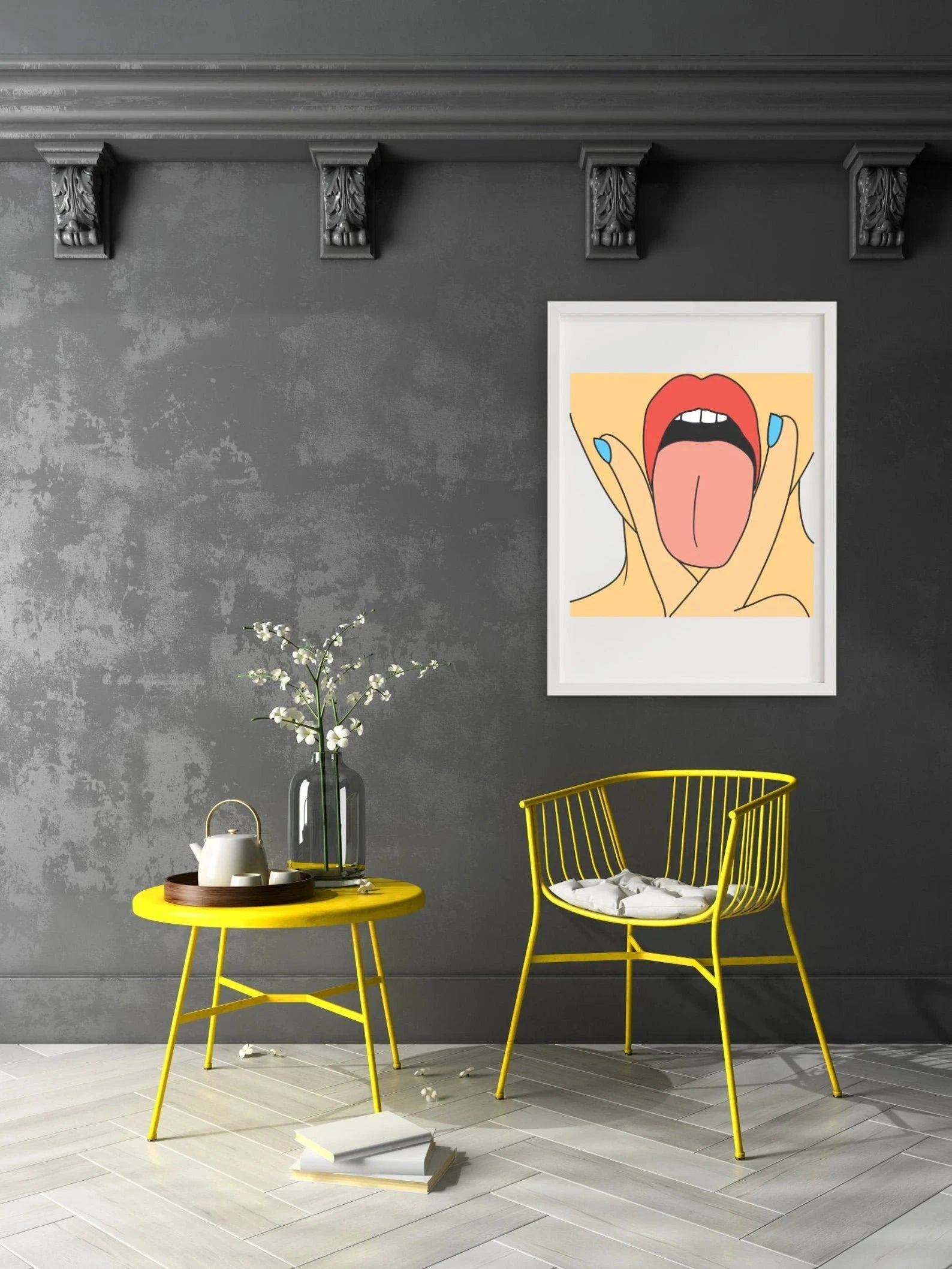 Poster „Lick It“ – Pop Art Design im DIN A3 Format mit Rahmen -  from DieBallerei