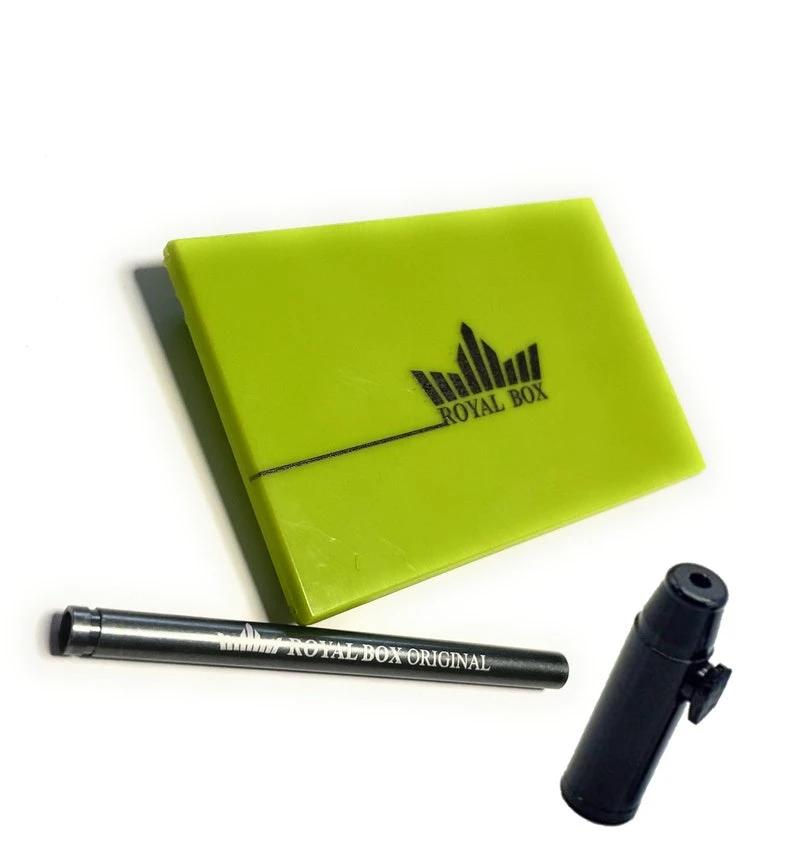 Royal Box mit integriertem Röhrchen – Kompakt, Stilvoll & Vielseitig (Grün) -  from DieBallerei