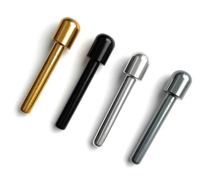 Set: 4er Ziehröhrchen aus Aluminium (70mm) – Gold, Silber, Schwarz & Chrom -  from DieBallerei