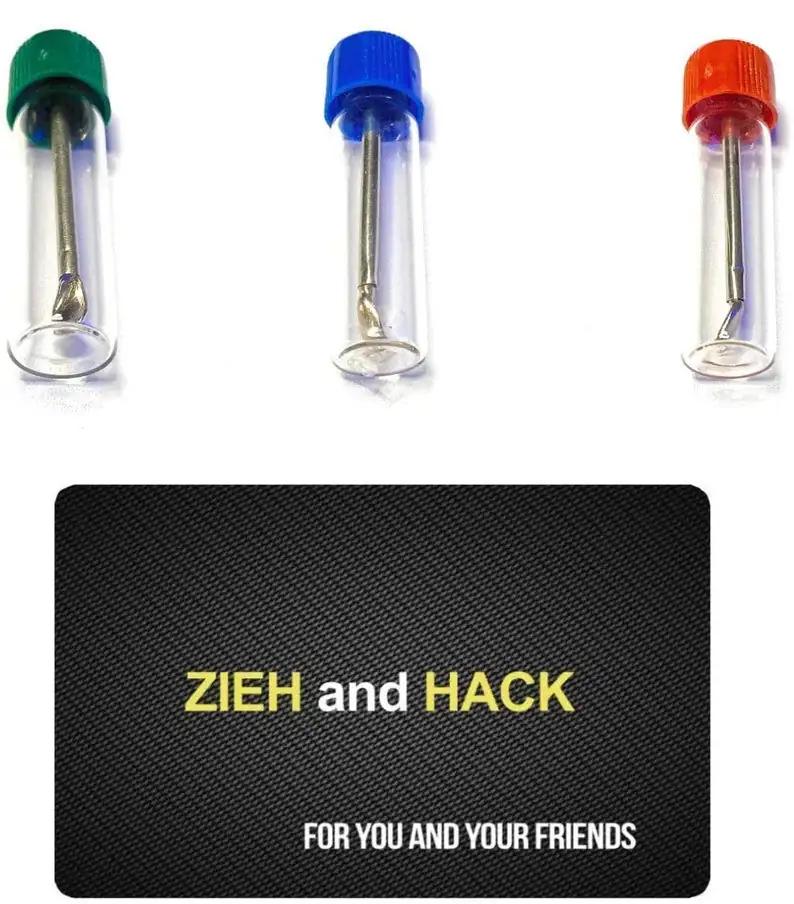 Set – 3 Baller-Fläschchen mit Teleskoplöffel & Zieh-und-Hack-Karte -  from DieBallerei