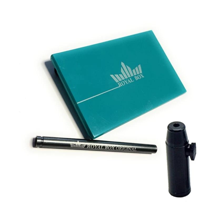 Royal Box mit integriertem Röhrchen – Kompakt, Stilvoll & Vielseitig (Türkis) -  from DieBallerei