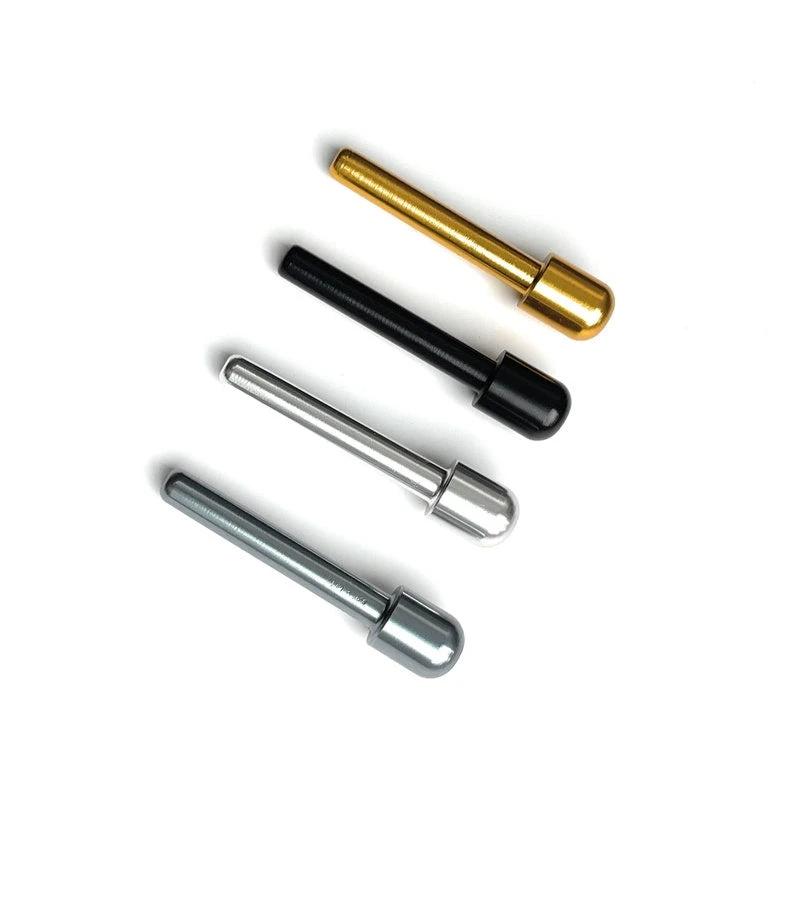 Set: 4er Ziehröhrchen aus Aluminium (70mm) – Gold, Silber, Schwarz & Chrom -  from DieBallerei