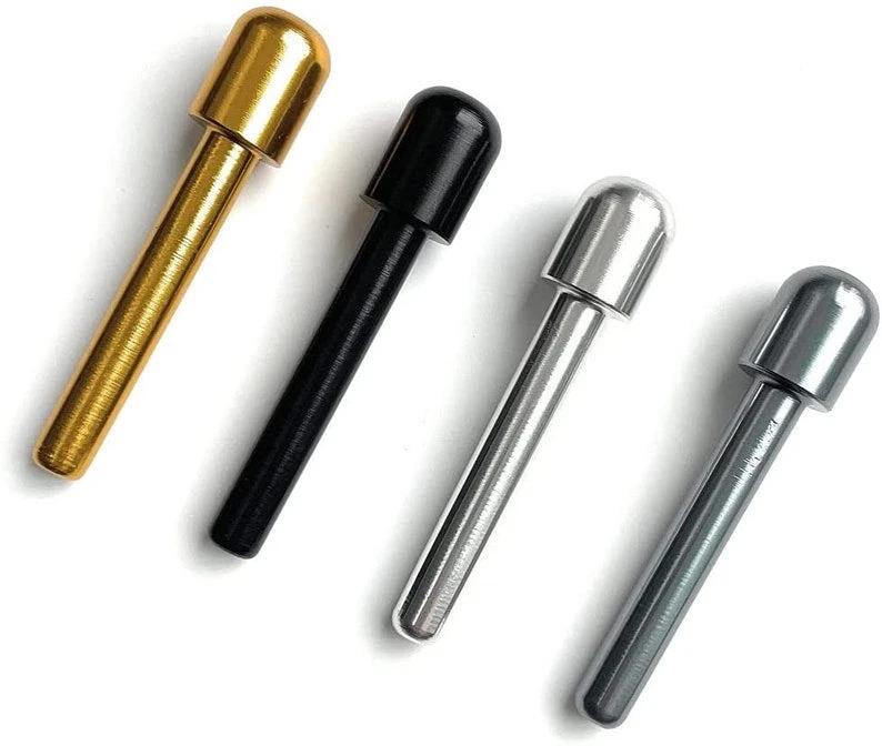 Set: 4er Ziehröhrchen aus Aluminium (70mm) – Gold, Silber, Schwarz & Chrom -  from DieBallerei