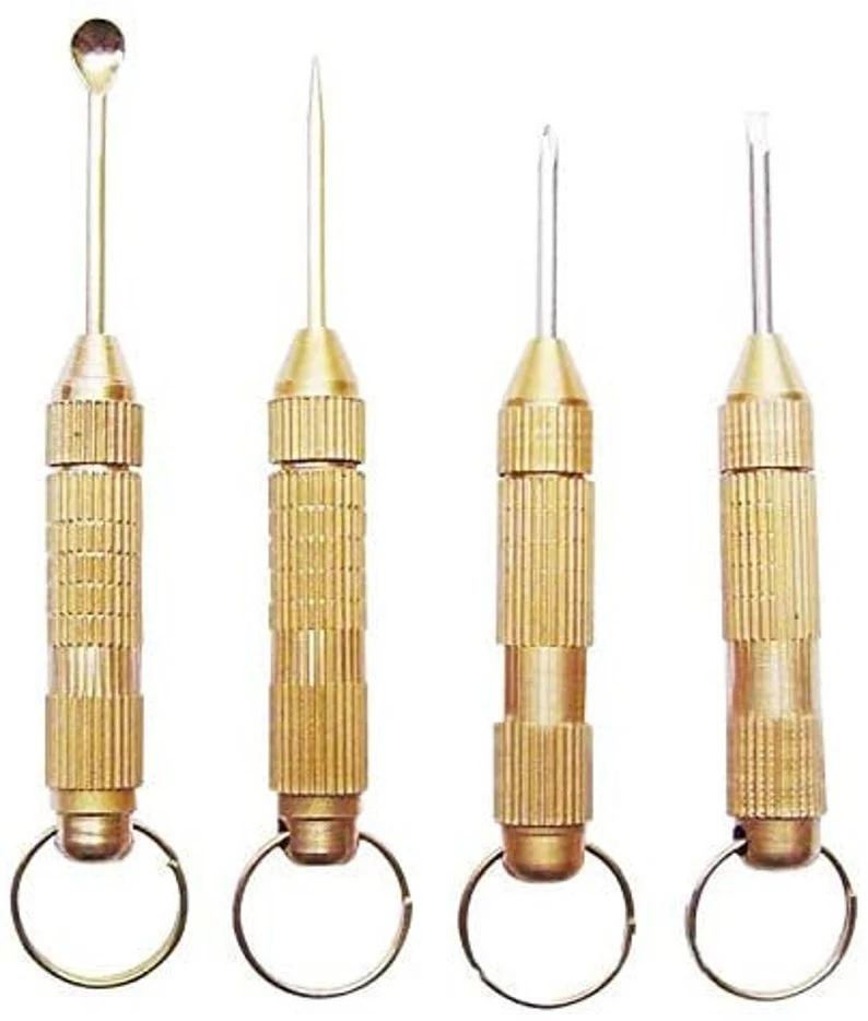 2er-Set: Multifunktionale Klapp-Löffel (60mm, Gold) – Praktisch & Elegant -  from DieBallerei