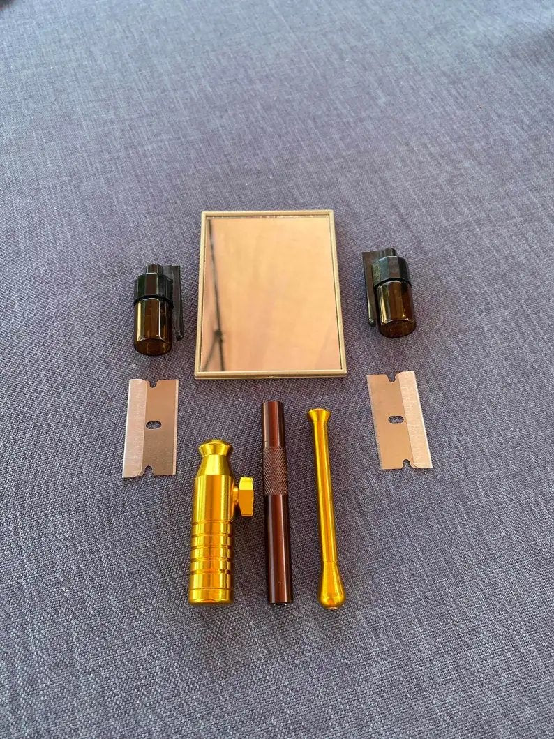 Set "Spiegel Gold/Braun" – Stilvoll, Praktisch & Immer Griffbereit -  from DieBallerei