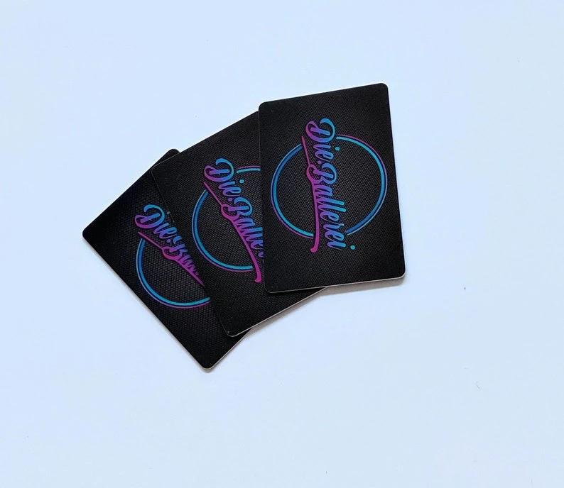 Zieh- und Hack-Karte "Die Ballerei" Schwarz – Stylisch, Robust & Hygienisch -  from DieBallerei