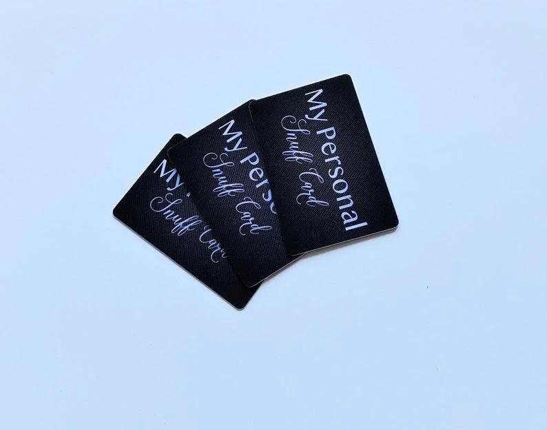 Zieh- und Hack-Karte "My Personal Snuff Card" – Langlebig, Stylisch & Hygienisch -  from DieBallerei