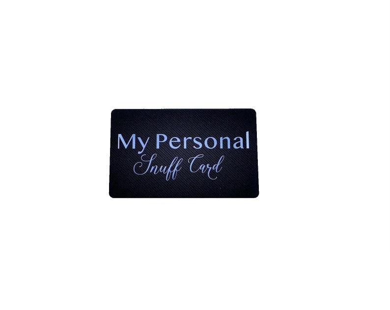 Zieh- und Hack-Karte "My Personal Snuff Card" – Langlebig, Stylisch & Hygienisch -  from DieBallerei