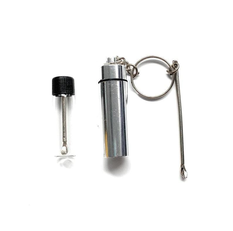 Baller-Fläschchen mit Teleskoplöffel + Aufbewahrungsbox mit Anhänger und Löffel -  from DieBallerei