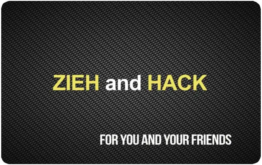 "Zieh und Hack" Karte – Carbon Look, langlebig & stylisch -  from DieBallerei