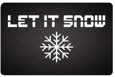 Zieh- & Hack-Karte "LET IT SNOW" – Edler Carbon Look -  from DieBallerei
