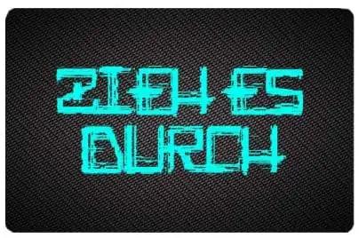 Zieh und Hack Karte im Carbon Look "Zieh es durch" – Stylisch und Praktisch -  from DieBallerei