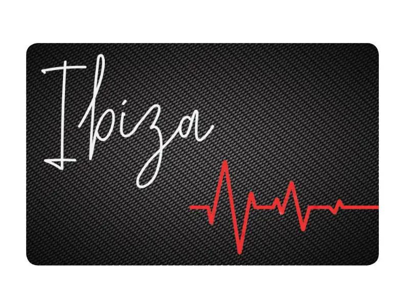 Zieh und Hack Karte im Carbon Look "Ibiza"– Stylisch und Praktisch -  from DieBallerei