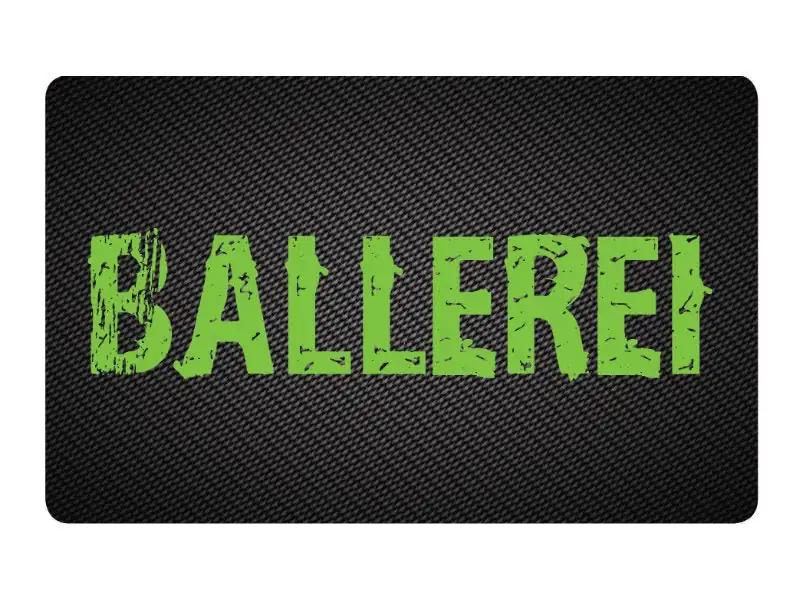 Zieh und Hack Karte im Carbon Look "Ballerei grün" – Stylisch und Praktisch -  from DieBallerei